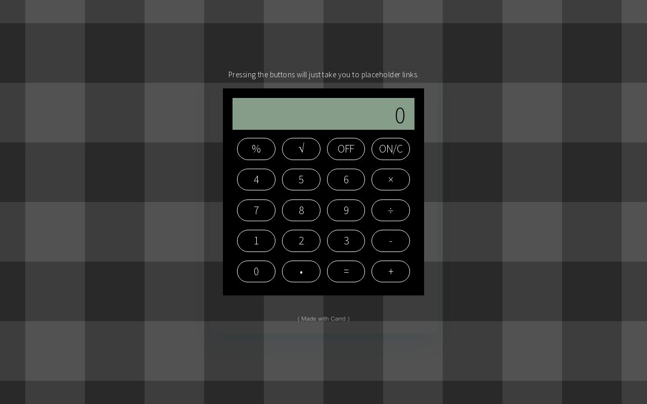 Carrd profile picture for @calculators